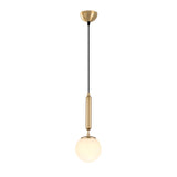 Pendant lamp 1-light Gold Glass Cascade 