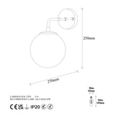 Wandlampen - Wandlamp Bronskleurig Helder Glas Brim - Dimehouse