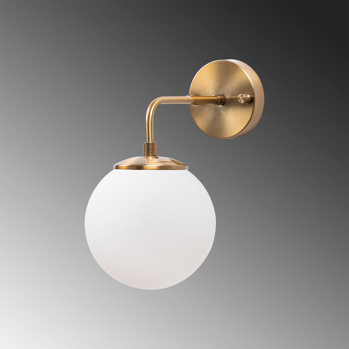 Bronze Colored Glass Wall Lamp Brim 