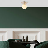 Ceiling lamp 1-light Gold Glass Axel 