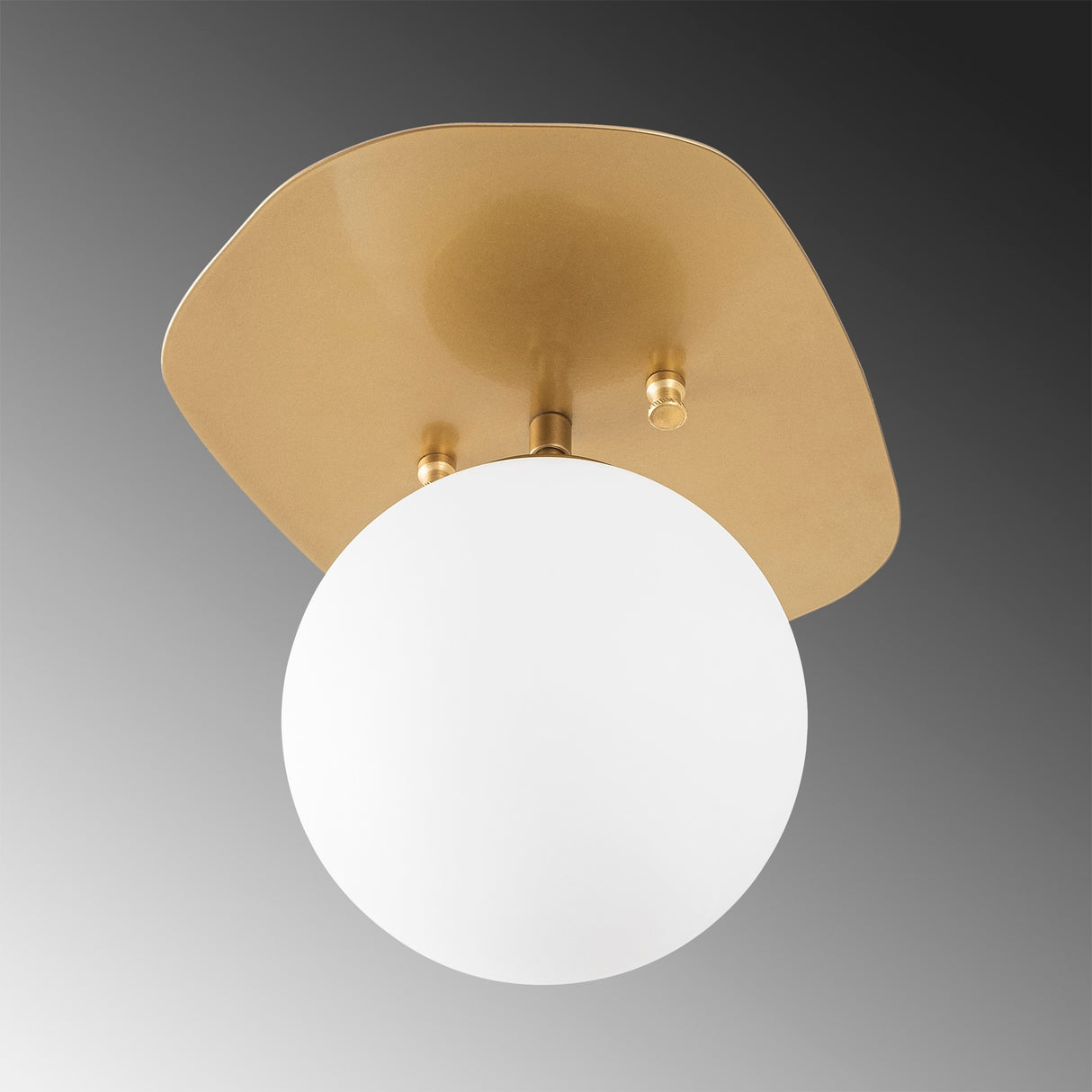 Ceiling lamp 1-light Gold Glass Axel 