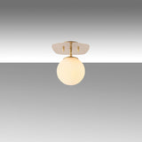 Ceiling lamp 1-light Gold Glass Axel 