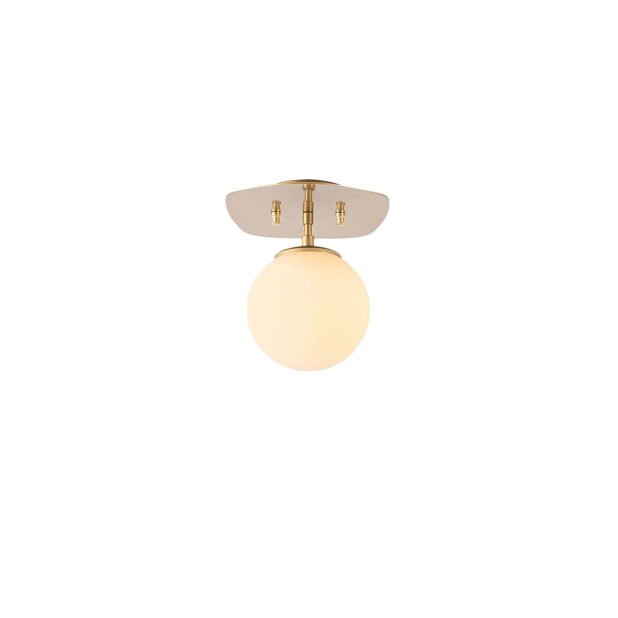 Ceiling lamp 1-light Gold Glass Axel 