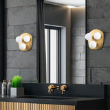 Wandlampen - Wandlamp 3 - lichts Goud Glas Axel - Dimehouse