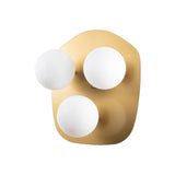 Wandlampen - Wandlamp 3 - lichts Goud Glas Axel - Dimehouse
