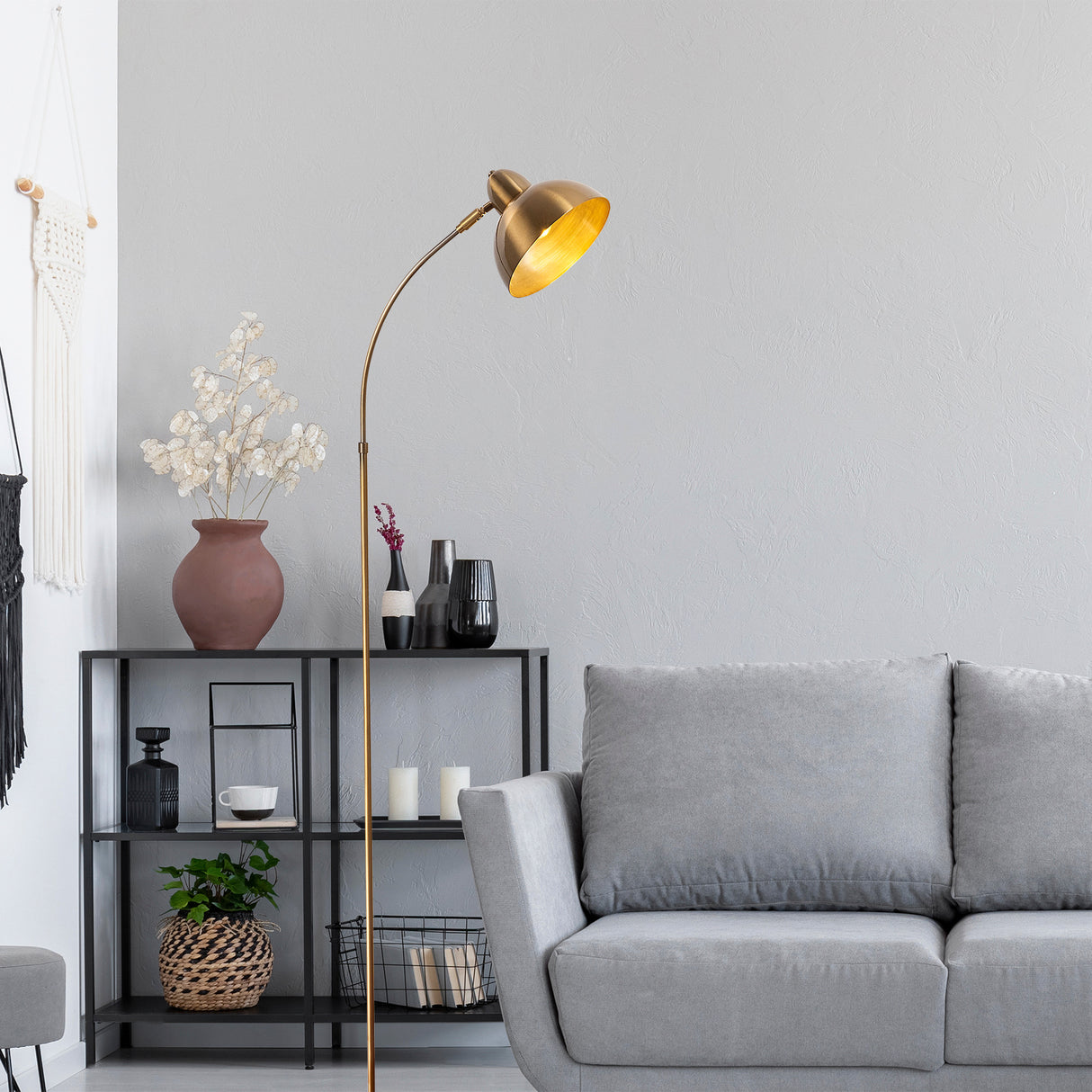 Bronze Metal Floor Lamp Bane 