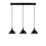 Pendant lamp 3-light Black Metal Lynx 