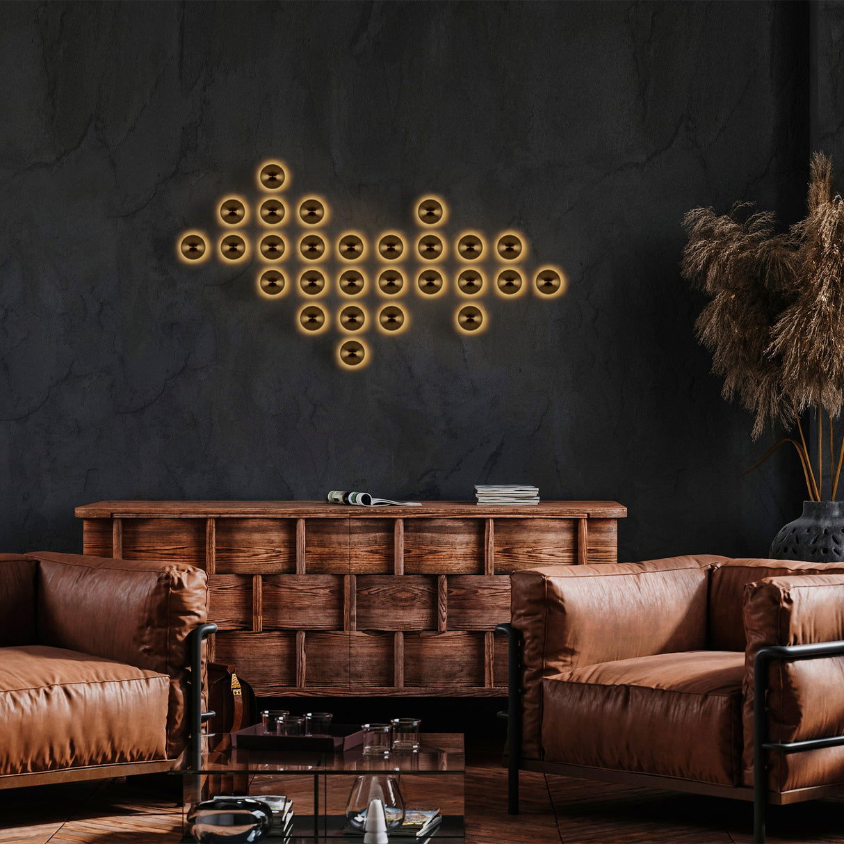 Wandlampen - Wandlamp Goud Metaal Dusk - Dimehouse