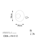 Copper-colored Wall Lamp 38 cm Metal Elevate 