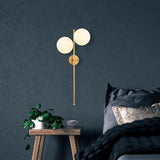 Wall lamp 2-light Gold Glass Radiance 