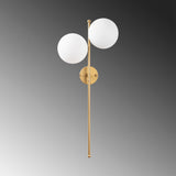 Wall lamp 2-light Gold Glass Radiance 
