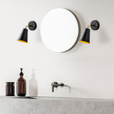 Black Gold Glass Glacier Wall Lamp 