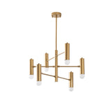Hanglampen - Hanglamp 6 - lichts Goud Metaal Arctic - Dimehouse