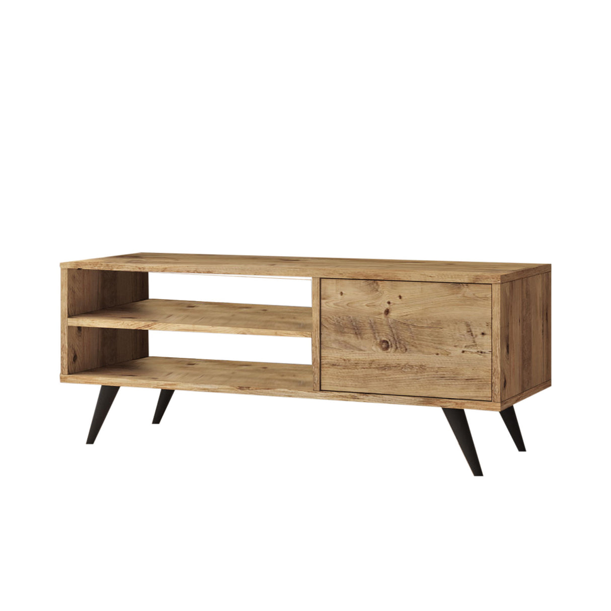 TV Meubels - TV Meubel Riva Atlantisch Dennenhout Melamine 110x44x40 cm - Dimehouse