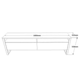 TV furniture set Sable Atlantic Pine Melamine 180x56x35.5 cm