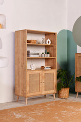 Bookshelf Hazeran Oak Beech Wood 40x90x158 cm 