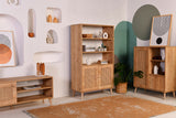 Bookshelf Hazeran Oak Beech Wood 40x90x158 cm 