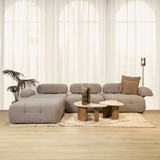 Modular Bank 3-seater with Hocker Doblo Beige