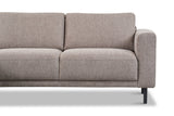 Modern Corner Sofa Left Taupe Fabric Aniko with Chaise Longue 238x142x78 cm 