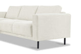 Banken - Moderne Hoekbank Links Beige Stof Aniko met Chaise Longue 238x142x78 cm - Dimehouse