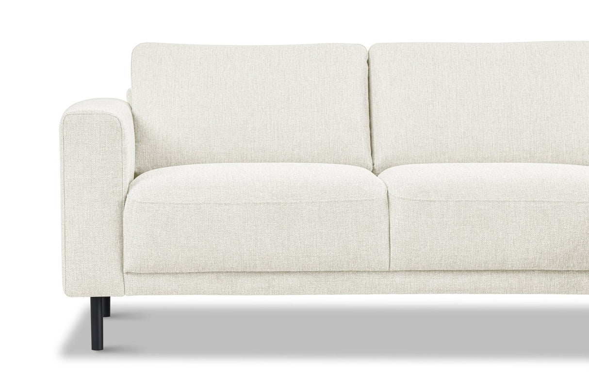 Modern Right Corner Sofa Beige Fabric Aniko with Chaise Longue 238x142x78 cm 