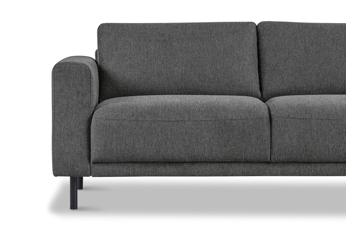 Modern 2.5-seater Sofa Anthracite Fabric Aniko 183x90x78 cm 