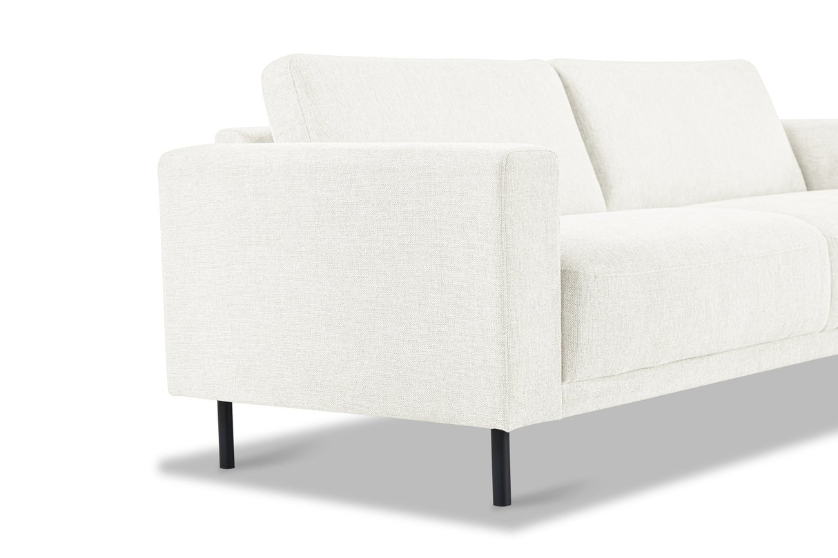 Modern 3-seater Beige Fabric Sofa Aniko 213x90x78 cm 