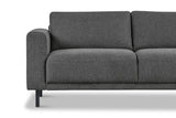 Banken - Moderne 3 - zits Bank Antraciet Stof Aniko 213x90x78 cm - Dimehouse