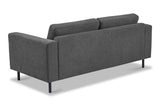 Banken - Moderne 3 - zits Bank Antraciet Stof Aniko 213x90x78 cm - Dimehouse
