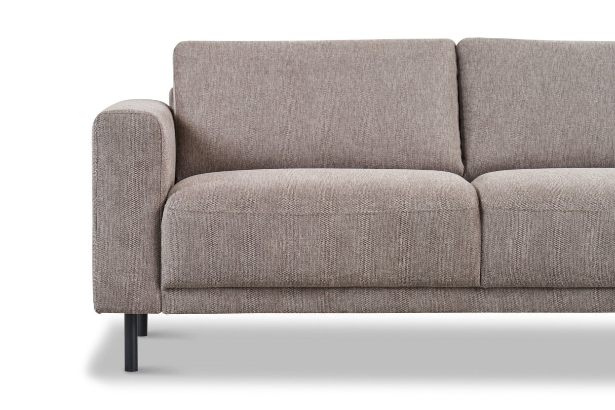 Modern 2.5-seater Taupe Fabric Sofa Aniko 183x90x78 cm 