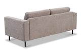 Modern 2.5-seater Taupe Fabric Sofa Aniko 183x90x78 cm 