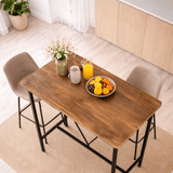 Bartafels - Bartafel Walnoot melamine - 90 x 48 cm - 92 cm hoog - North - Dimehouse
