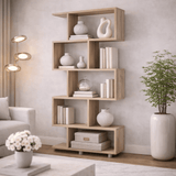Bookcase Elif Oak Melamine 90x156x20 cm