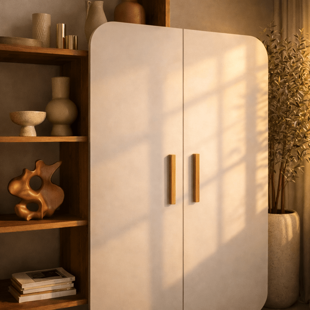 Bookcase Form Walnut White Melamine 90x132x32 cm