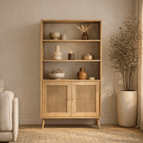 Bookshelf Hazeran Oak Beech Wood 40x90x158 cm 