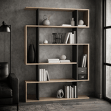 Bookcase mito sonoma oak anthracite melamine 110x161x25.5 cm