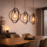 Industrial Otan Pendant Lamp 3-light Round Metal