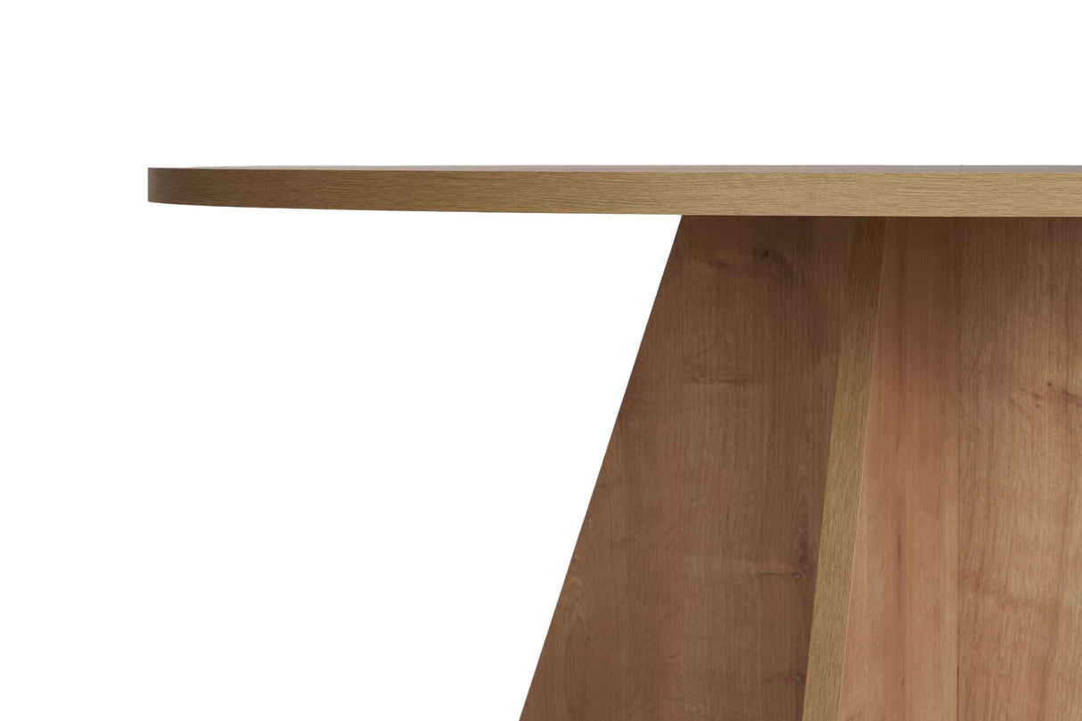 Eettafels - Eetkamertafel rond Eiken melamine - 120 cm - Mary - Dimehouse