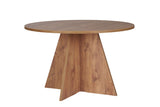 Round Dining Table Mary in Pine-Look Melamine – 125 cm