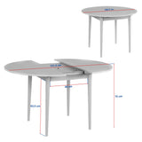 Eettafels - Eettafel Eiken Melamine uitschuifbaar 100 - 130 cm - Vienna - Dimehouse
