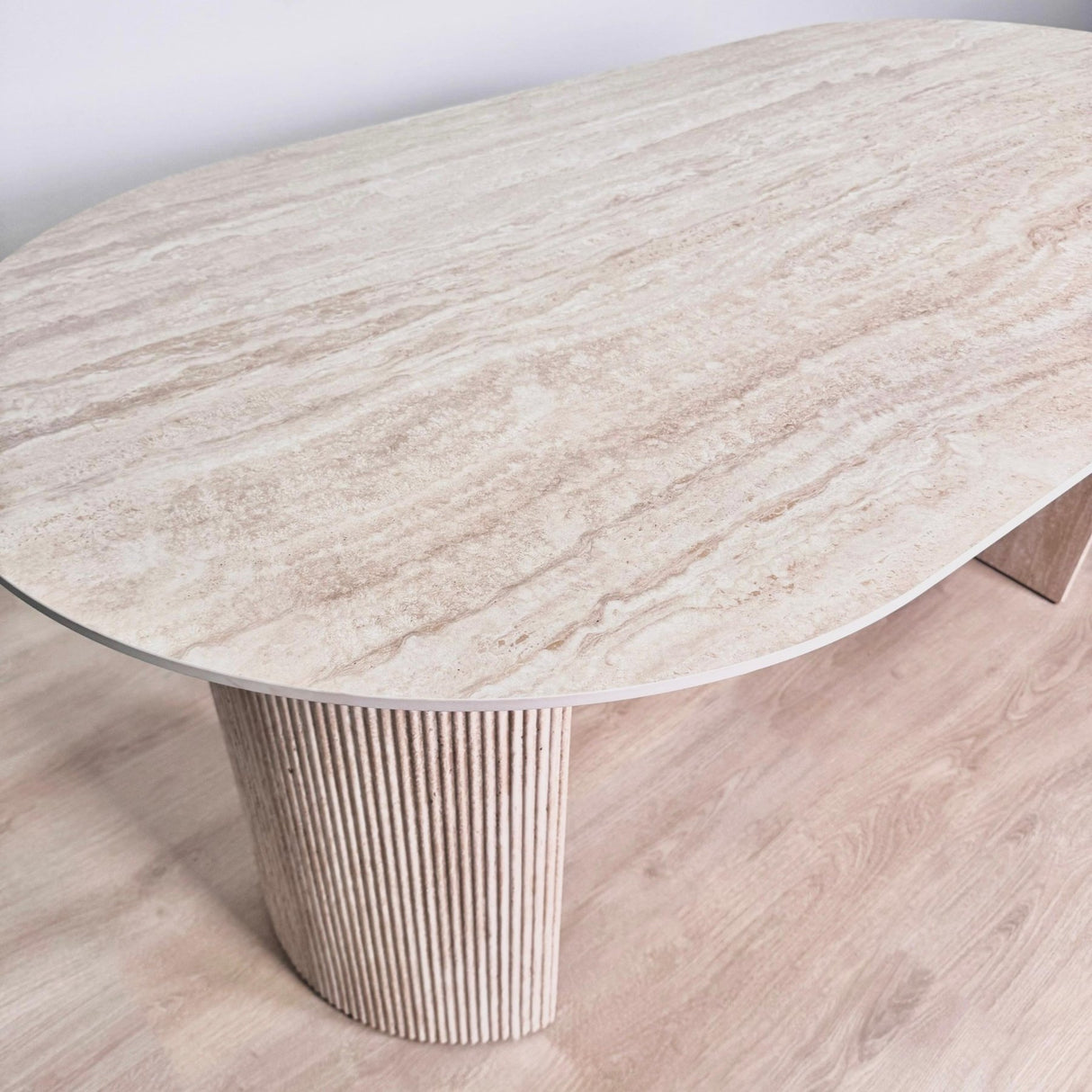 Dining table Jimi 180x90 cm Travertin Beige