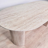 Dining table Jimi 180x90 cm Travertin Beige