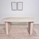 Dining table Jimi 180x90 cm Travertin Beige