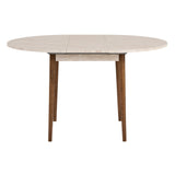 Rectangular Walnut Melamine Dining Table 180x89.5x75 cm - Linova