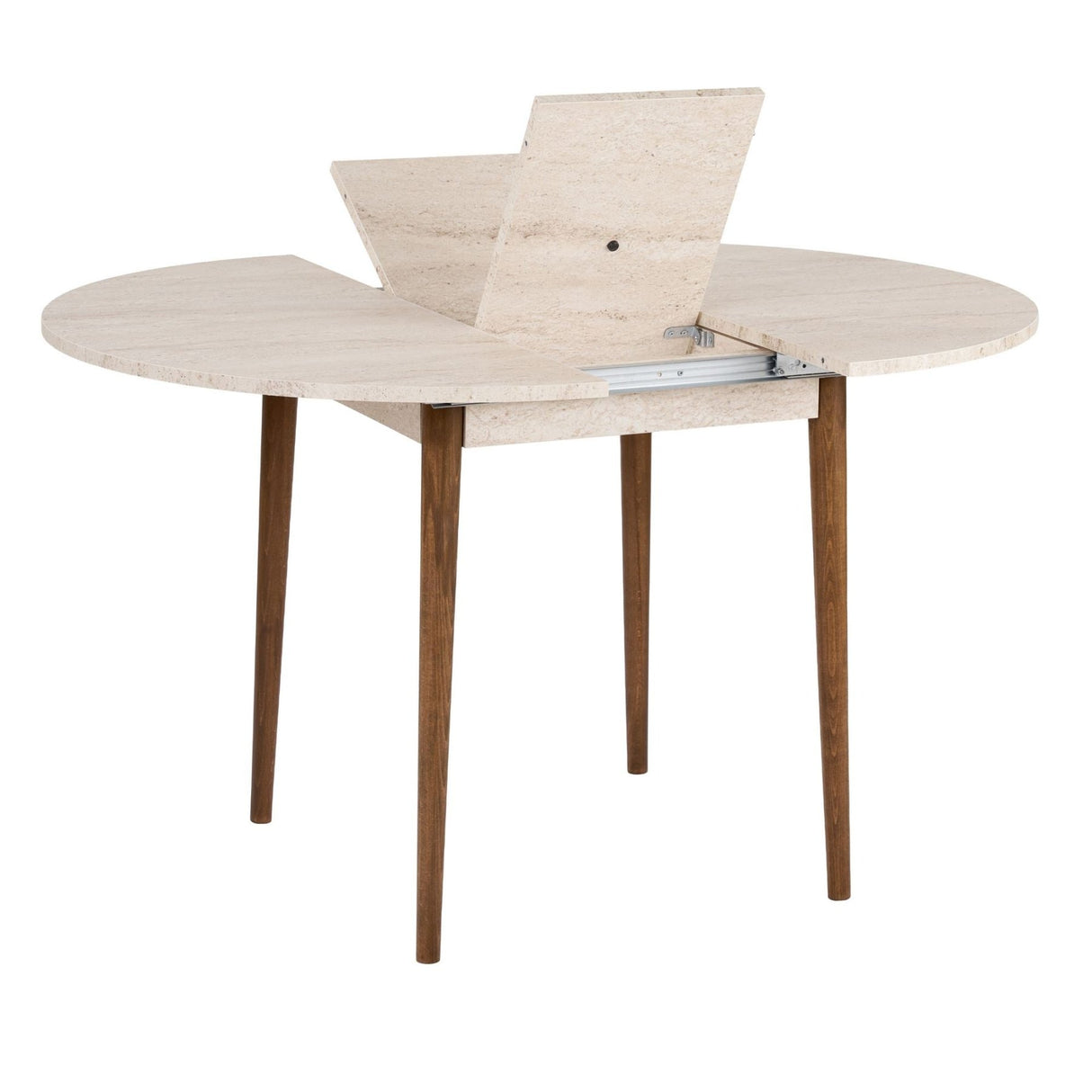 Rectangular Walnut Melamine Dining Table 180x89.5x75 cm - Linova