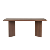Eettafels - Eettafel Walnoot Melamine rechthoekig 180x89,5x75 cm - Linova - Dimehouse
