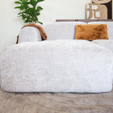 Banken-Hoekbank beige chenille stof - 272x170 cm - Shane - links-Dimehouse