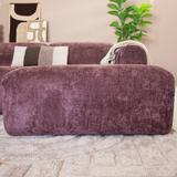 Corner sofa purple chenille fabric - 292x169 cm - Shane - right