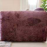 Corner sofa purple chenille fabric - 292x169 cm - Shane - left