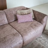 Banken-Hoekbank taupe chenille stof - 272x170 cm - Shane - links-Dimehouse